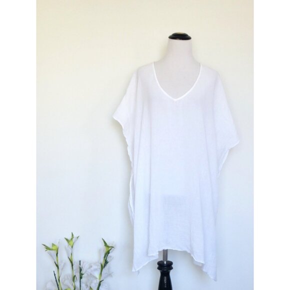 NEW! Victoria’s Secret Swim Coverup V Neck White SZ OS - Picture 5 of 10